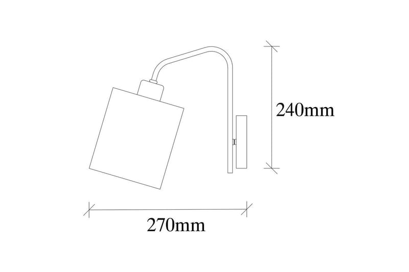 Vägglampa Ve Nickel / Vit - Vit - Belysning - Inomhusbelysning & lampor - Sänglampa - Sänglampa vägg