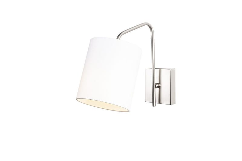 Vägglampa Ve Nickel / Vit - Vit - Belysning - Inomhusbelysning & lampor - Sänglampa - Sänglampa vägg
