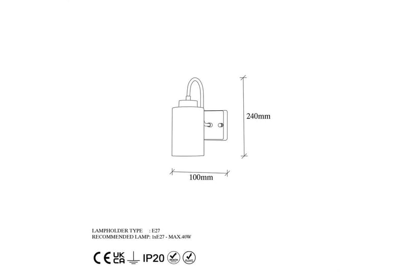 Vägglampa Yalara Rany - Rany - Belysning - Inomhusbelysning & lampor - Sänglampa - Sänglampa vägg