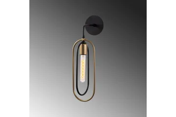 Vägglampa Pindor svart / guld - Guld/Svart - Belysning - Inomhusbelysning & lampor - Sänglampa - Sänglampa vägg