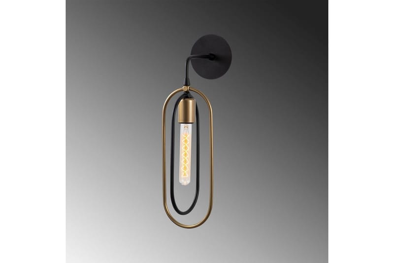 Vägglampa Pindor svart / guld - Guld/Svart - Belysning - Inomhusbelysning & lampor - Sänglampa - Sänglampa vägg