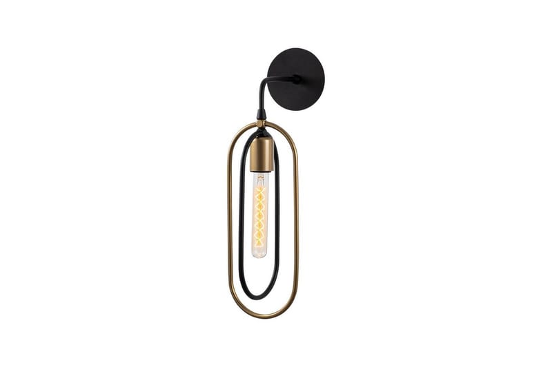 Vägglampa Pindor svart / guld - Guld/Svart - Belysning - Inomhusbelysning & lampor - Sänglampa - Sänglampa vägg