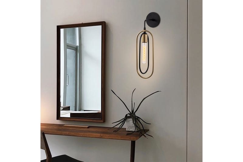 Vägglampa Pindor svart / guld - Guld/Svart - Belysning - Inomhusbelysning & lampor - Sänglampa - Sänglampa vägg