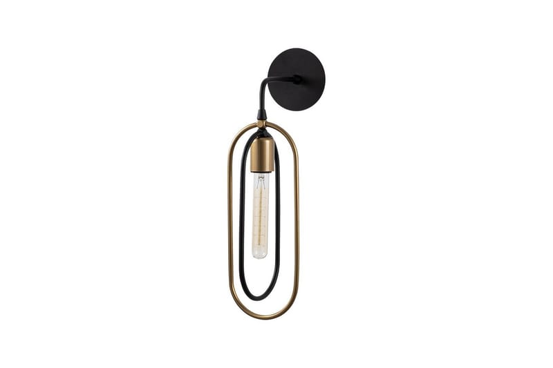 Vägglampa Pindor svart / guld - Guld/Svart - Belysning - Inomhusbelysning & lampor - Sänglampa - Sänglampa vägg