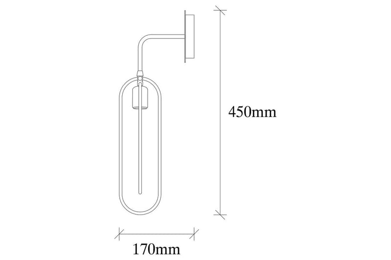 Vägglampa Pindor svart / guld - Guld/Svart - Belysning - Inomhusbelysning & lampor - Sänglampa - Sänglampa vägg