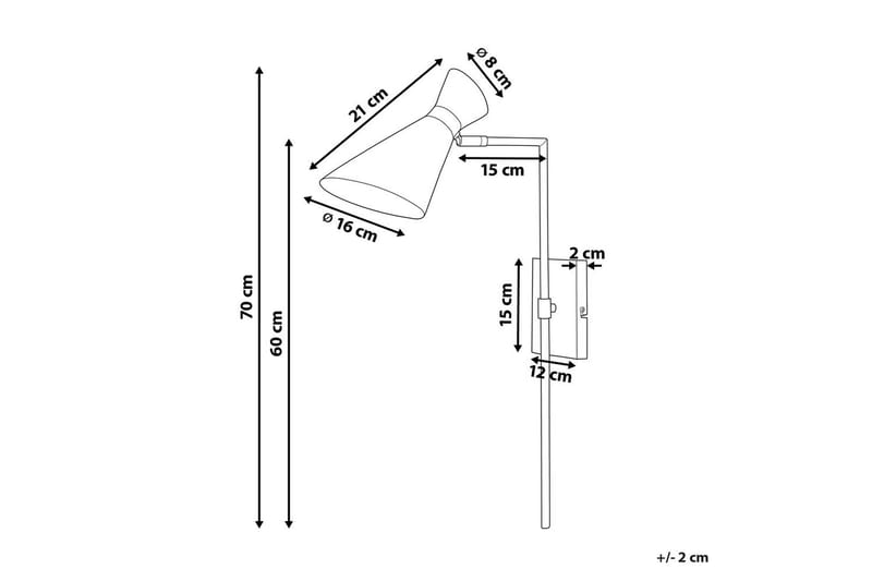 Yassil Vägglampa E27 - Svart/Vit - Belysning - Inomhusbelysning & lampor - Sänglampa - Sänglampa vägg