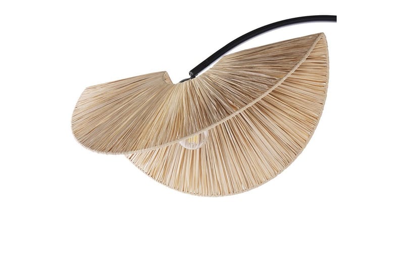 Santover Golvlampa 189 cm - Svart/Natur - Belysning - Inomhusbelysning & lampor - Golvlampor & golvbelysning