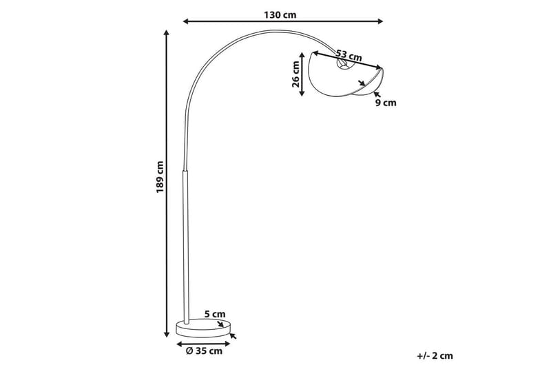 Santover Golvlampa 189 cm - Svart/Natur - Belysning - Inomhusbelysning & lampor - Golvlampor & golvbelysning