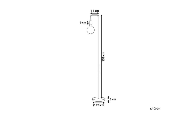 Savenay Golvlampa 140 cm - Guld - Belysning - Inomhusbelysning & lampor - Golvlampor & golvbelysning