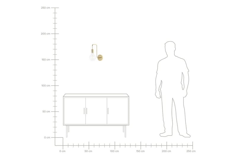 Savenay Vägglampa E27 - Guld - Belysning - Inomhusbelysning & lampor - Vägglampor & väggbelysning