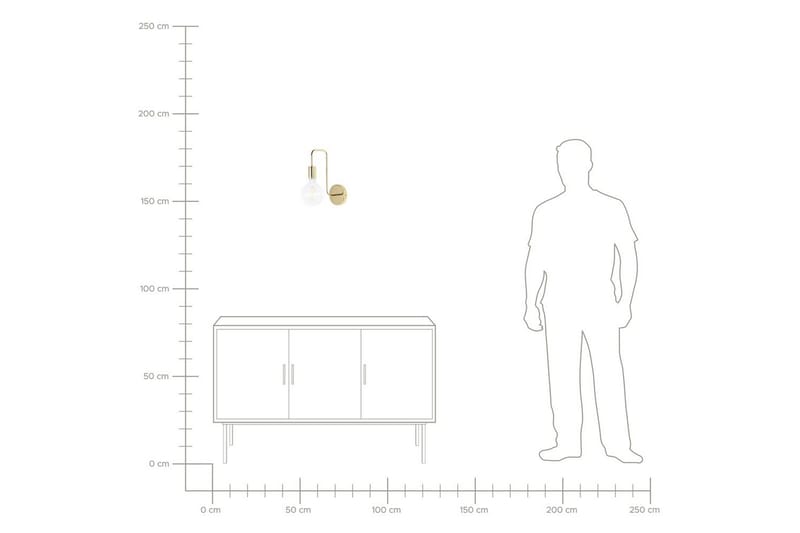 Savenay Vägglampa E27 - Guld - Belysning - Inomhusbelysning & lampor - Vägglampor & väggbelysning