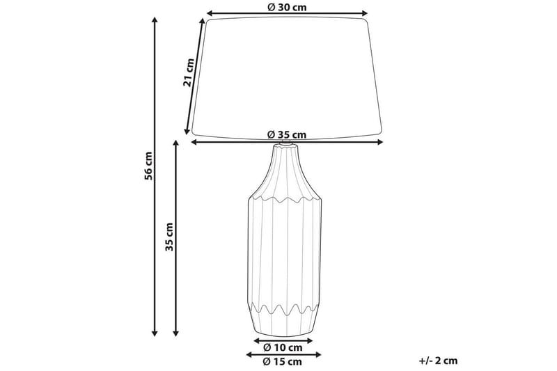 Schava Bordslampa 56 cm E27 - Blå/Grå - Belysning - Inomhusbelysning & lampor - Sänglampa - Sängbordslampa