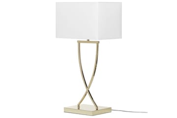Sirene Bordslampa 62 cm E27 - Mässing/Vit - Belysning - Inomhusbelysning & lampor - Sänglampa - Sängbordslampa