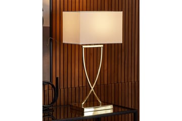 Sirene Bordslampa 62 cm E27 - Mässing/Vit - Belysning - Inomhusbelysning & lampor - Sänglampa - Sängbordslampa
