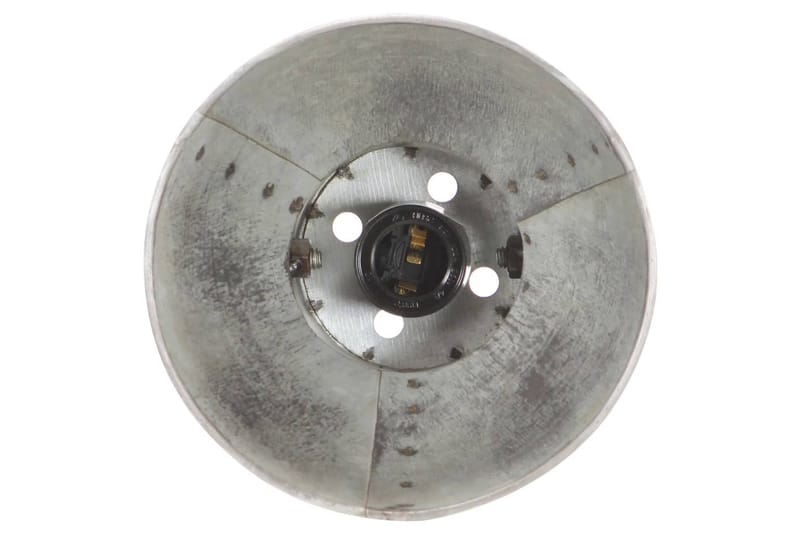 Skrivbordslampa industriell silver rund 58x18x90 cm E27 - Silver - Belysning - Inomhusbelysning & lampor - Skrivbordslampa