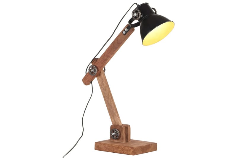 Skrivbordslampa industriell svart rund 58x18x90 cm E27 - Svart - Belysning - Inomhusbelysning & lampor - Skrivbordslampa