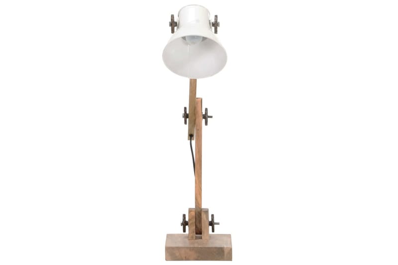 Skrivbordslampa industriell vit rund 58x18x90 cm E27 - Vit - Skrivbordslampa