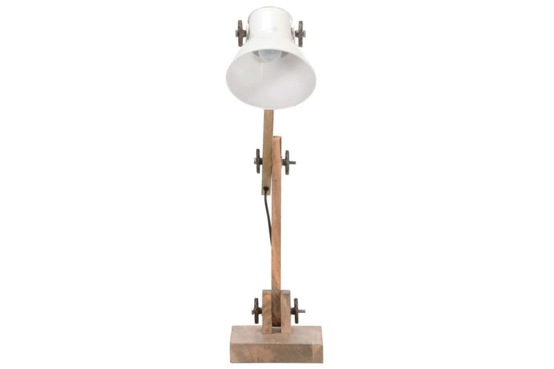 Skrivbordslampa industriell vit rund 58x18x90 cm E27 - Vit - Belysning - Inomhusbelysning & lampor - Skrivbordslampa