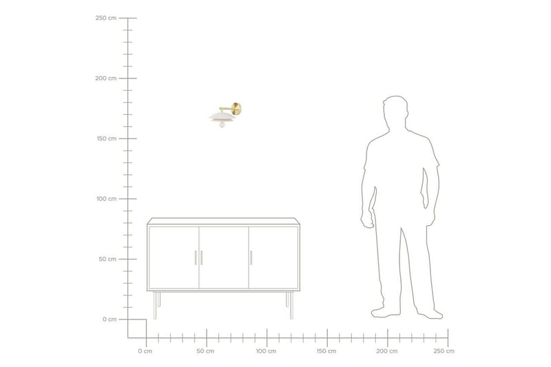 Solab Vägglampa E27 - Guld/Vit - Belysning - Inomhusbelysning & lampor - Vägglampor & väggbelysning