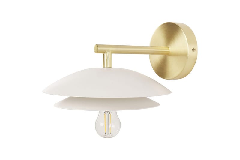Solab Vägglampa E27 - Guld/Vit - Belysning - Inomhusbelysning & lampor - Vägglampor & väggbelysning
