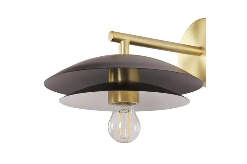 Solab Vägglampa E27 - Svart/Guld - Belysning - Inomhusbelysning & lampor - Vägglampor & väggbelysning