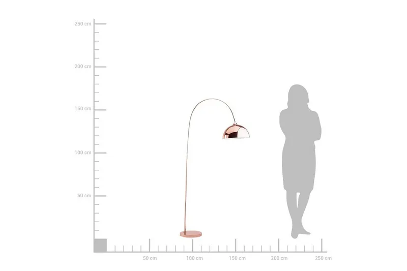 Candella Golvlampa 160 cm - Koppar - Belysning - Inomhusbelysning & lampor - Speciallampor & designlampor - Båglampa