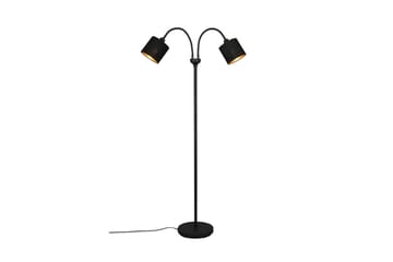 Tommy Golvlampa 2L E14 mattsvart/ guld - Matt svart/Guld - Belysning - Inomhusbelysning & lampor - Golvlampor & golvbelysning