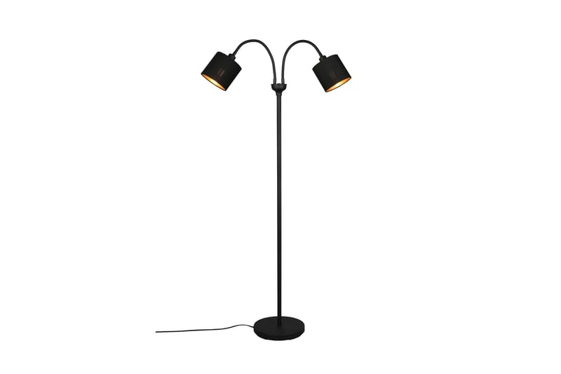 Tommy Golvlampa 2L E14 mattsvart/ guld - Matt svart/Guld - Belysning - Inomhusbelysning & lampor - Golvlampor & golvbelysning