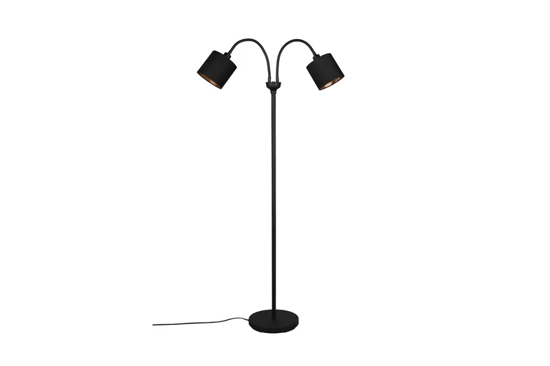 Tommy Golvlampa 2L E14 mattsvart/ guld - Matt svart/Guld - Belysning - Inomhusbelysning & lampor - Golvlampor & golvbelysning