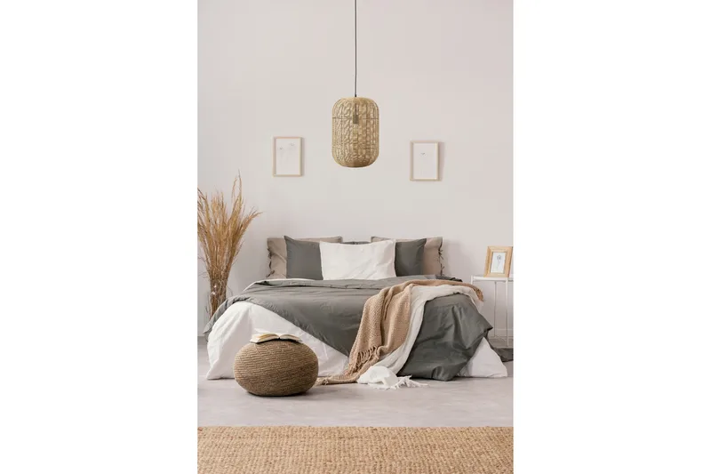 Runa Taklampa E27 35cm mattsvart/rotting - Matt svart/Natur - Belysning - Inomhusbelysning & lampor - Taklampor & takbelysning - Kökslampa & pendellampa