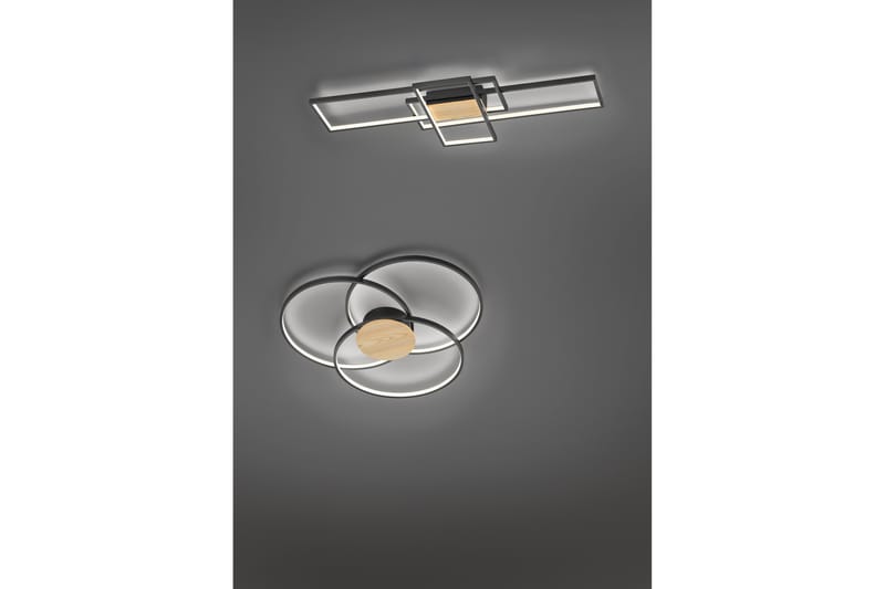 SEDONA LED Plafond mattsvart/ trä - trä - Belysning - Inomhusbelysning & lampor - Taklampor & takbelysning - Kökslampa & pendellampa