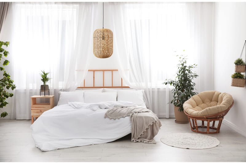 Runa Taklampa E27 35cm mattsvart/rotting - Matt svart/Natur - Belysning - Inomhusbelysning & lampor - Taklampor & takbelysning - Kökslampa & pendellampa