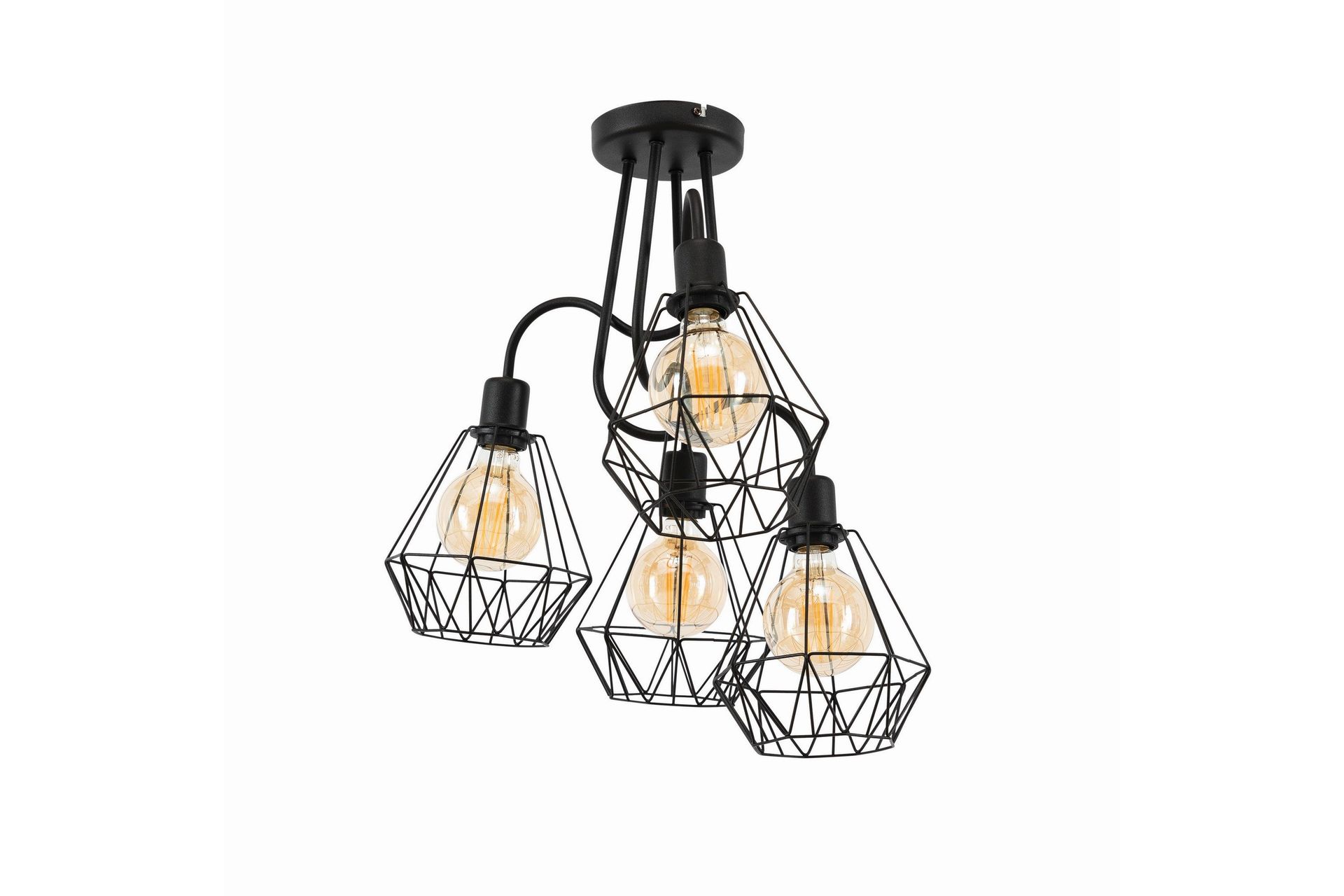 Bendinni Kristallkrona 50 cm - Svart