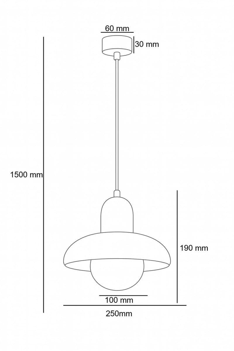 Beylin Pendellampa - Svart Ek Vit - Belysning - Inomhusbelysning & lampor - Taklampor & takbelysning - Kristallkrona & takkrona