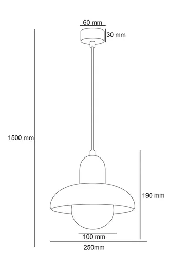 Beylin Pendellampa - Svart Valnöt Vit - Belysning - Inomhusbelysning & lampor - Taklampor & takbelysning - Kristallkrona & takkrona