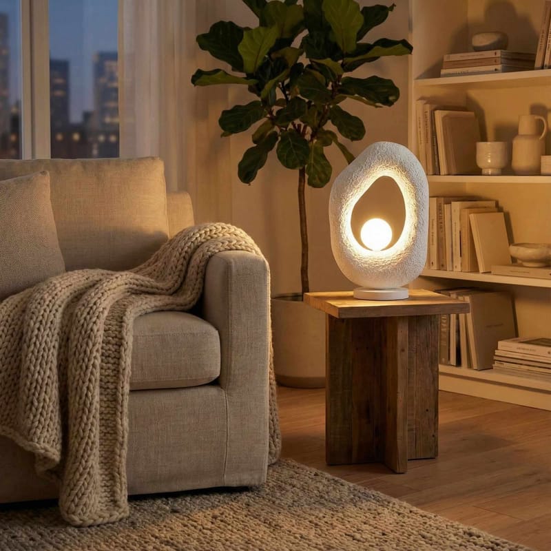 Corlinor Bordslampa - Vit - Belysning - Inomhusbelysning & lampor - Taklampor & takbelysning - Kristallkrona & takkrona