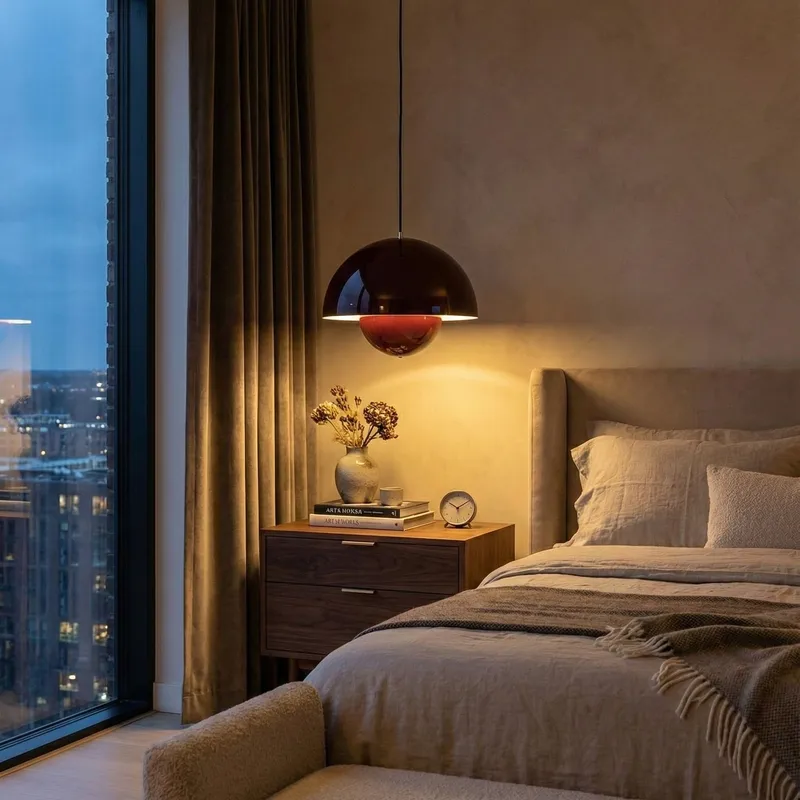 Eylul Pendellampa - Vinröd - Belysning - Inomhusbelysning & lampor - Taklampor & takbelysning - Kristallkrona & takkrona