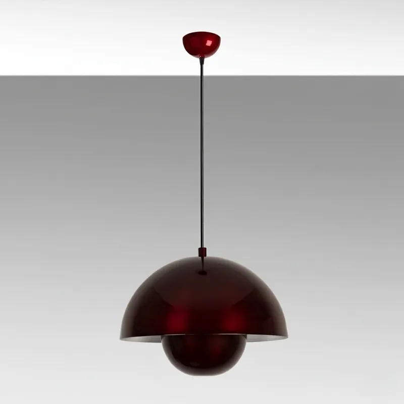 Eylul Pendellampa - Vinröd - Belysning - Inomhusbelysning & lampor - Taklampor & takbelysning - Kristallkrona & takkrona