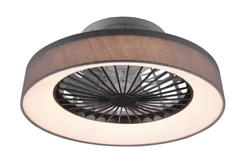 Farsund LED tak/ vägg fläkt grå - Grå - Belysning - Inomhusbelysning & lampor - Taklampor & takbelysning - Plafond