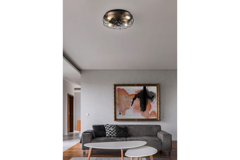 Fläkt TRIO Trondheim Mattsvart - Mattsvart - Belysning - Inomhusbelysning & lampor - Taklampor & takbelysning - Plafond