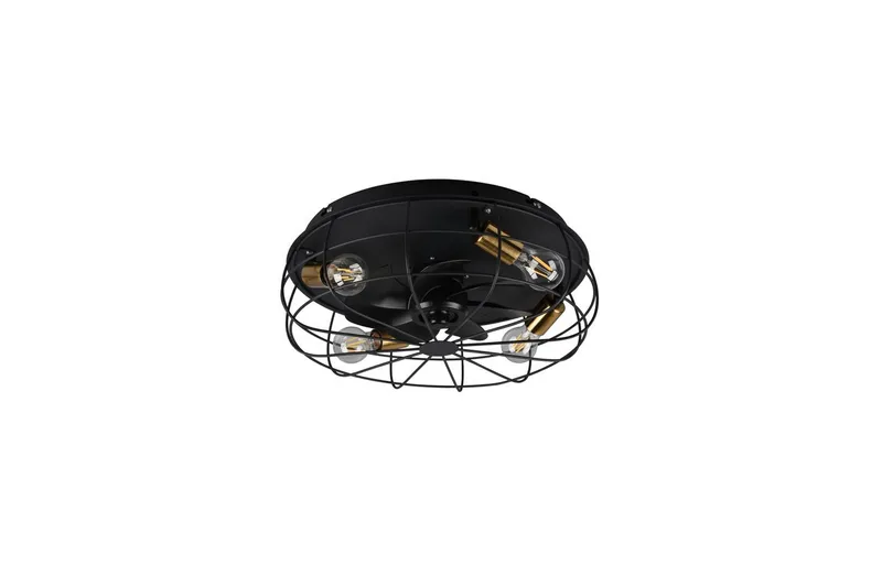 Fläkt TRIO Trondheim Mattsvart - Mattsvart - Belysning - Inomhusbelysning & lampor - Taklampor & takbelysning - Plafond