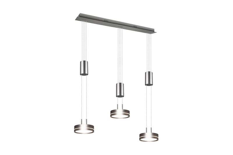 FRANKLIN LED Taklampa 3L borstad stål - Borstad stål - Belysning - Inomhusbelysning & lampor - Taklampor & takbelysning - Kökslampa & pendellampa