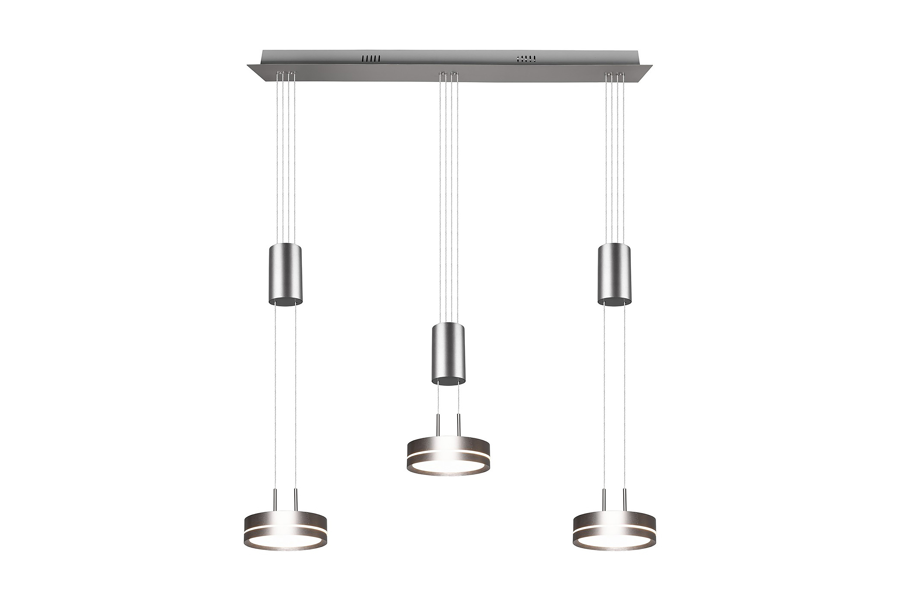 FRANKLIN LED Taklampa 3L borstad stål - Borstad stål