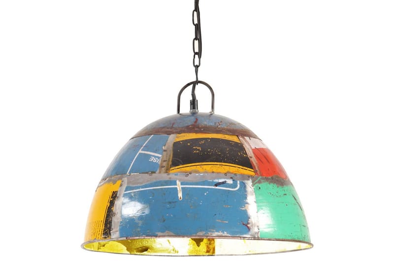 Hänglampa industriell vintage 25 W flerfärgad rund 41 cm E27 - Fönsterlampa hängande - Kökslampa & pendellampa - Sovrumslampa