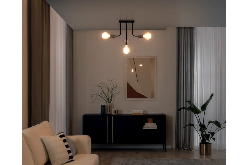 Indigeo Kristallkrona 47 cm - Svart - Belysning - Inomhusbelysning & lampor - Taklampor & takbelysning - Kristallkrona & takkrona