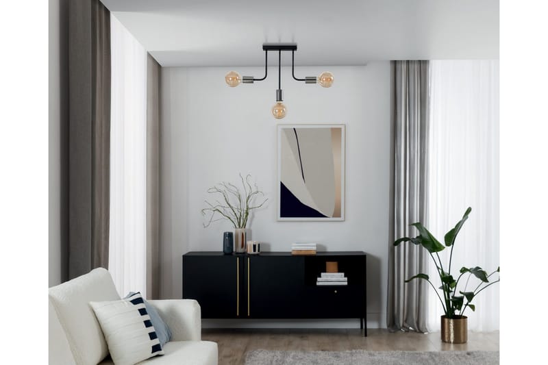 Indigeo Kristallkrona 47 cm - Svart - Belysning - Inomhusbelysning & lampor - Taklampor & takbelysning - Kristallkrona & takkrona