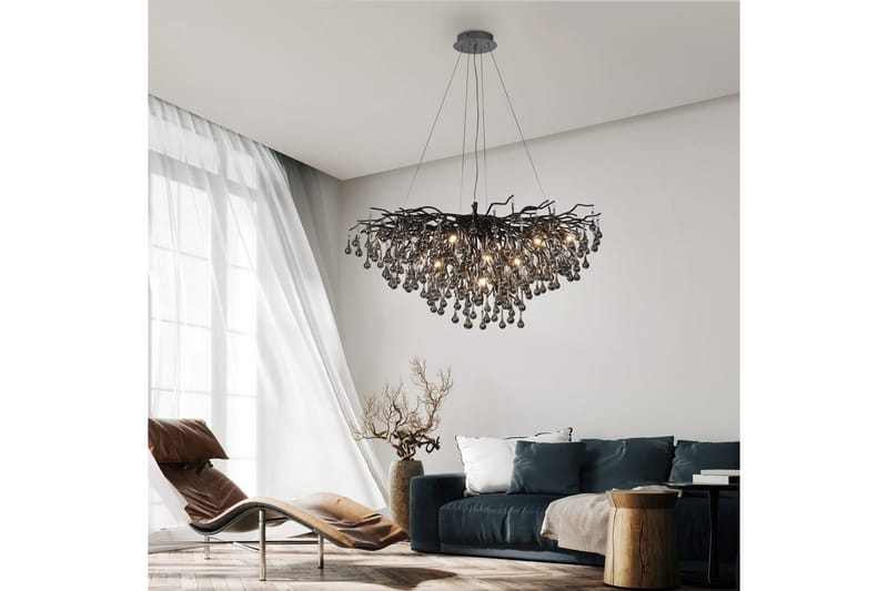 Istapp Paul Neuhaus Krona - Black - Belysning - Inomhusbelysning & lampor - Taklampor & takbelysning - Kristallkrona & takkrona