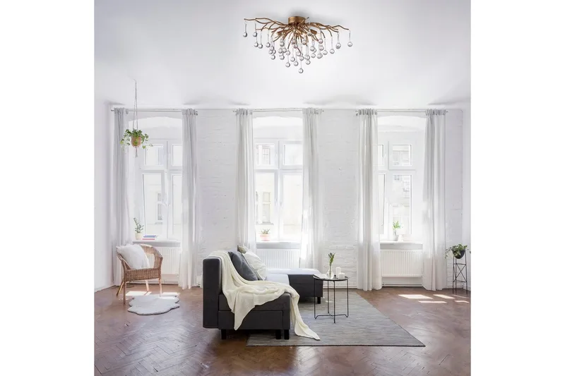 Istapp Paul Neuhaus Taklampa - Brass - Belysning - Inomhusbelysning & lampor - Taklampor & takbelysning - Plafond