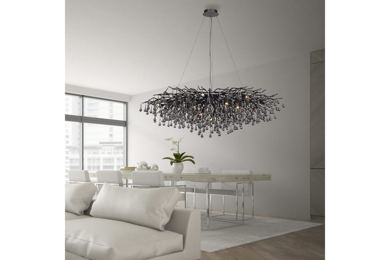 Istapp Paul Neuhaus Krona - Black - Belysning - Inomhusbelysning & lampor - Taklampor & takbelysning - Kristallkrona & takkrona