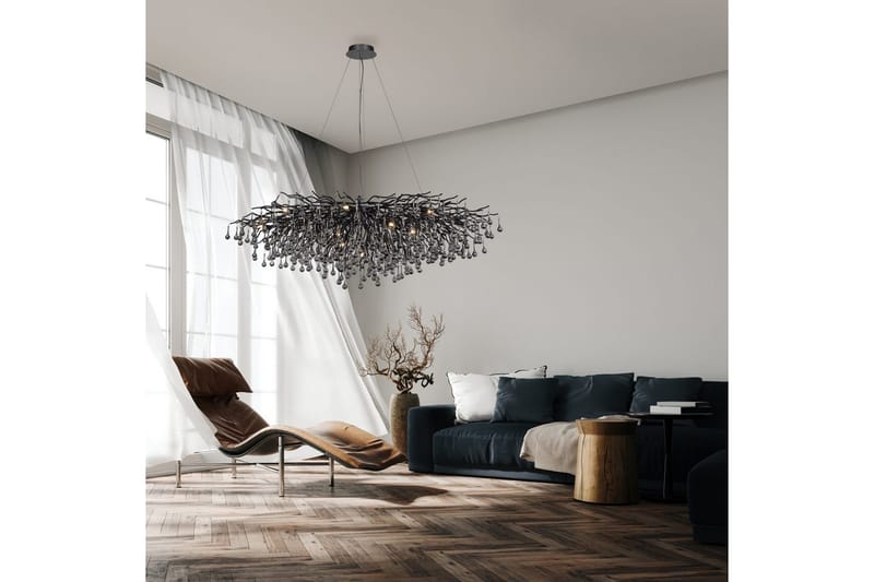 Istapp Paul Neuhaus Krona - Black - Belysning - Inomhusbelysning & lampor - Taklampor & takbelysning - Kristallkrona & takkrona